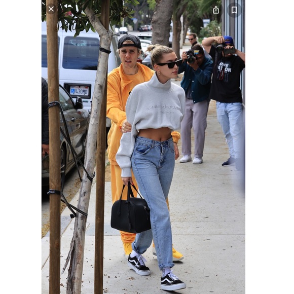 Alexander Wang Cropped White Mock Neck 